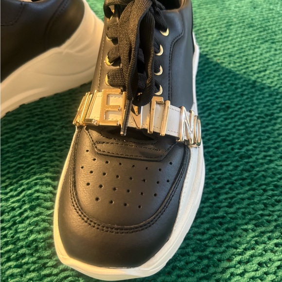 Valentino Monochrome Sneakers with Bold Branding - Picture 6 of 9